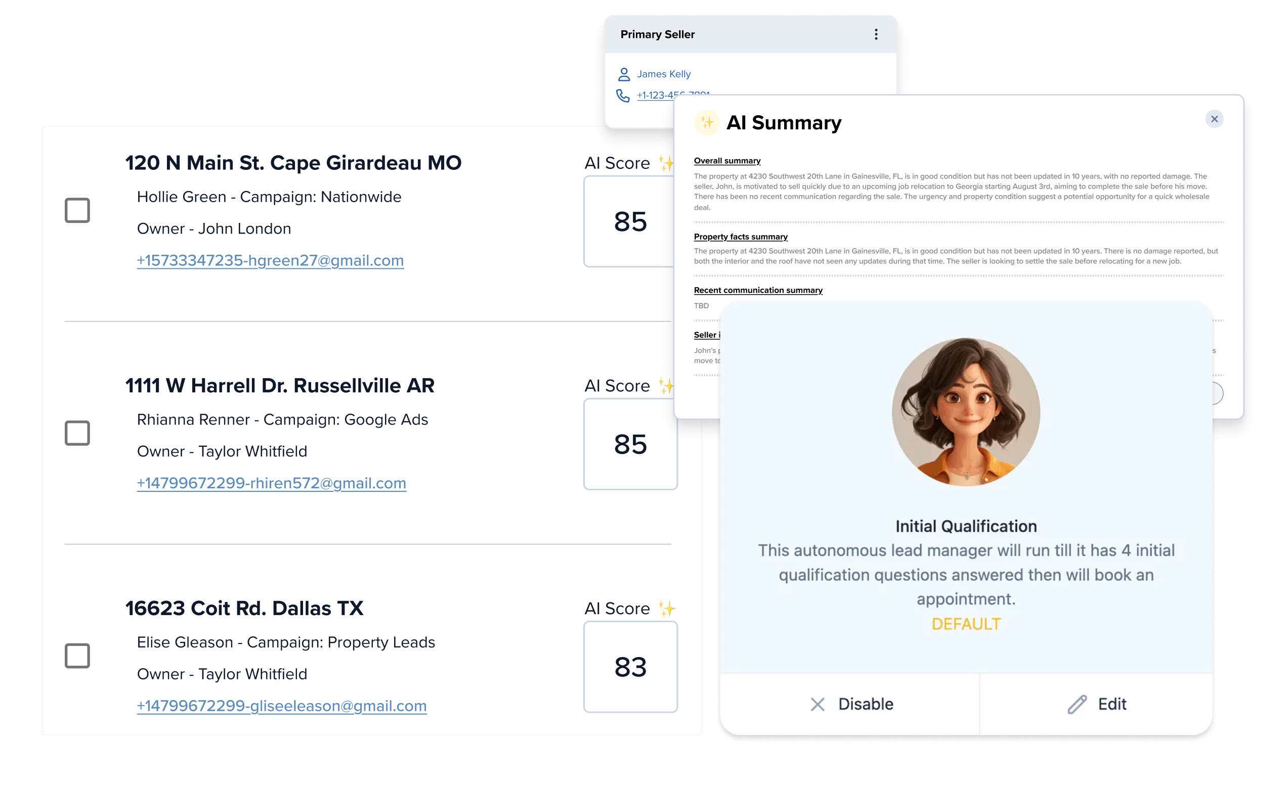 CarrotCRM AI features