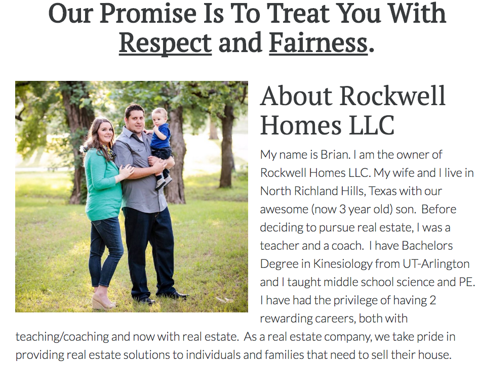 Rockwell Homes Our Company Page