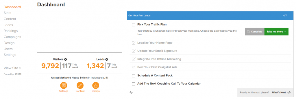 carrot leads dashboard