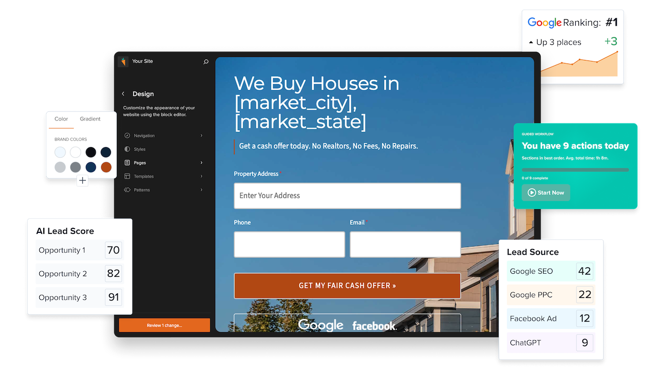 Carrot lead generation websites and marketing tools