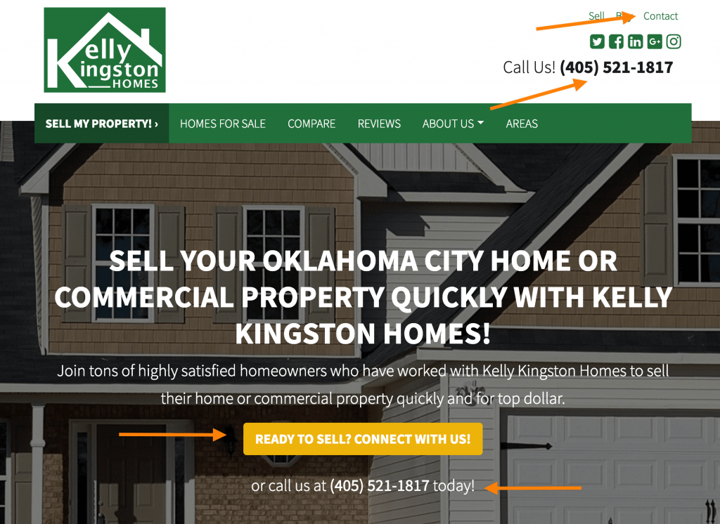 contact-call-to-action-on-a-real-estate-agent-website