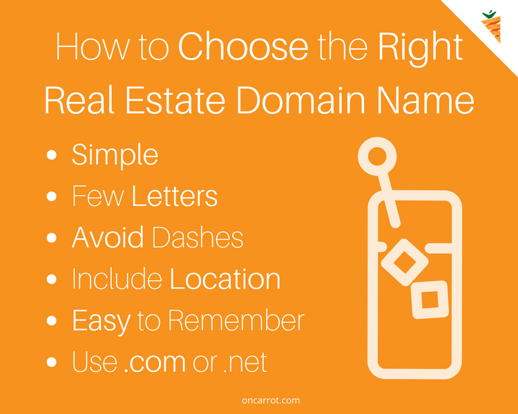 how to choose the right real estate domain name