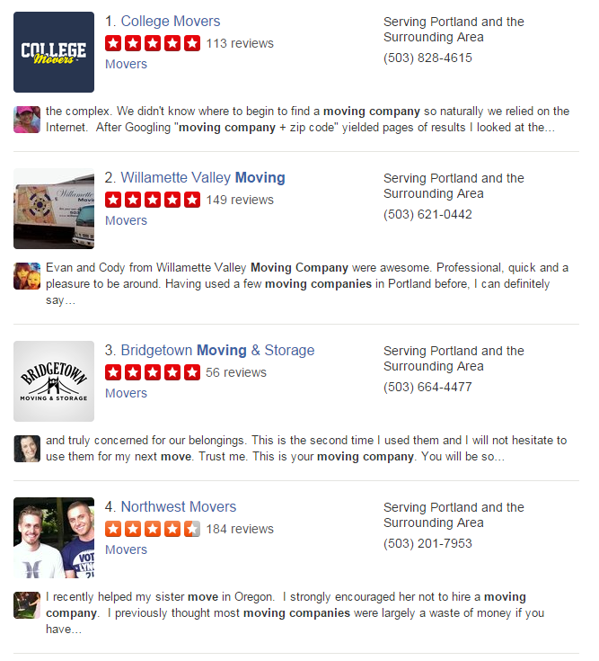 Find local moving companies to generate real estate leads