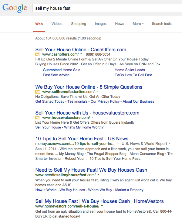 motivated house seller leads seo