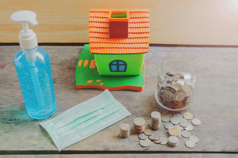 Selling house during covid concept