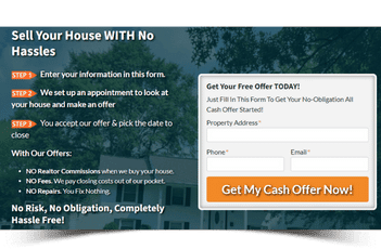 Get Your Cash Offer Started, Fill out our form