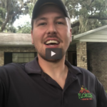 standing outside of a house we purchased in Eustis, FL