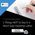 7 Things NOT to Say in a Short Sale Hardship Letter