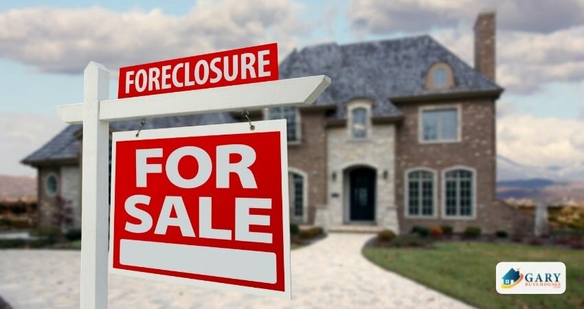 A house is in foreclosure-for sale.