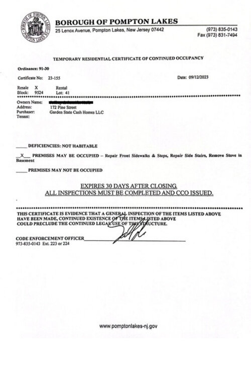 NJ Certificate of Occupancy Requirements | Sellers Must Know