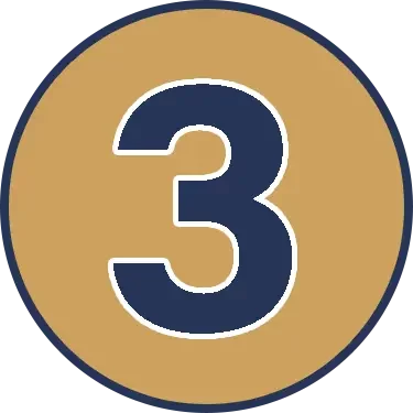 Number 3 Yellow and Blue