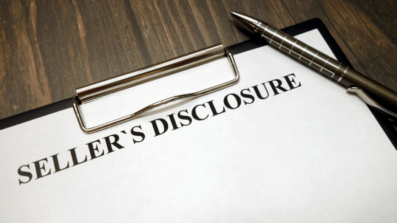 seller disclosures in california