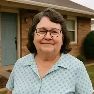 Phoenix homeowner Margaret smiling outside her house after selling quickly for cash.