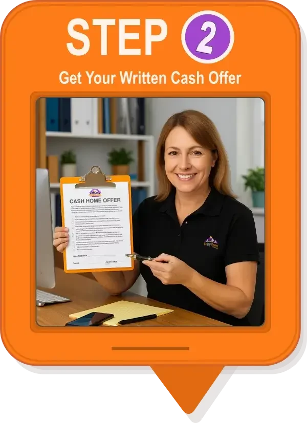 Step 2 of the 3-step cash offer process for Phoenix homeowners: Get your written cash offer.