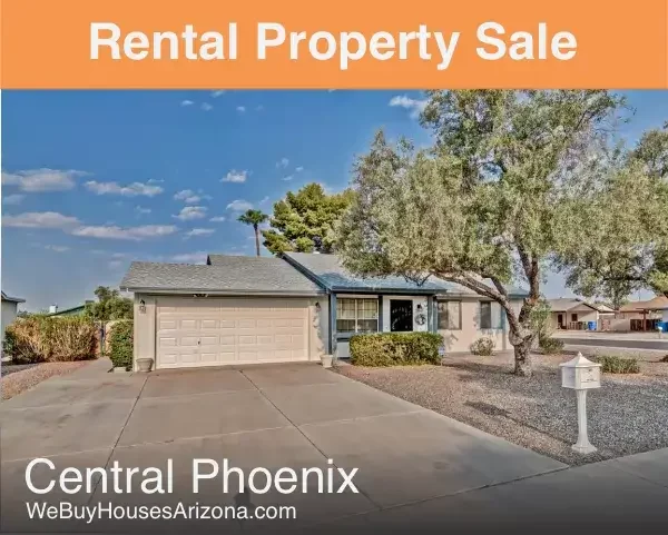 North Phoenix — 17616 N 29th Ave (front exterior) — rental sold as‑is