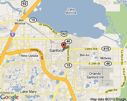 Sandford map view