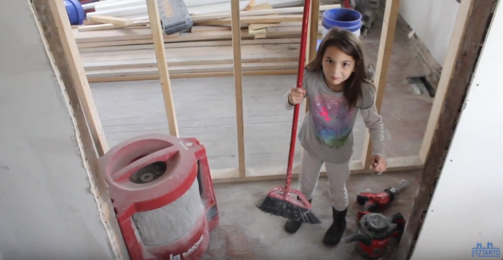 a father flipping houses with his kids