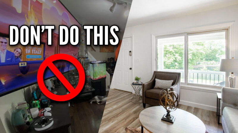 Home staging mistakes- Before and after