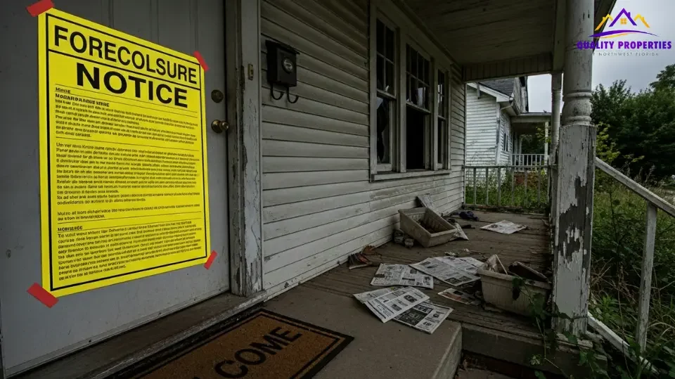 Foreclosure notice.