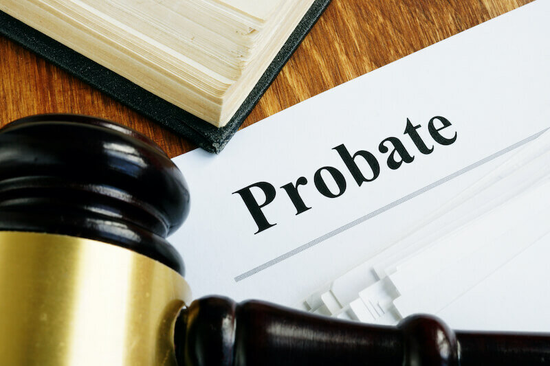 paper with probate and gavel - probate process