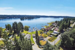 Drone Photography- Arial view of Lake Goodwin in Stanwood, WA