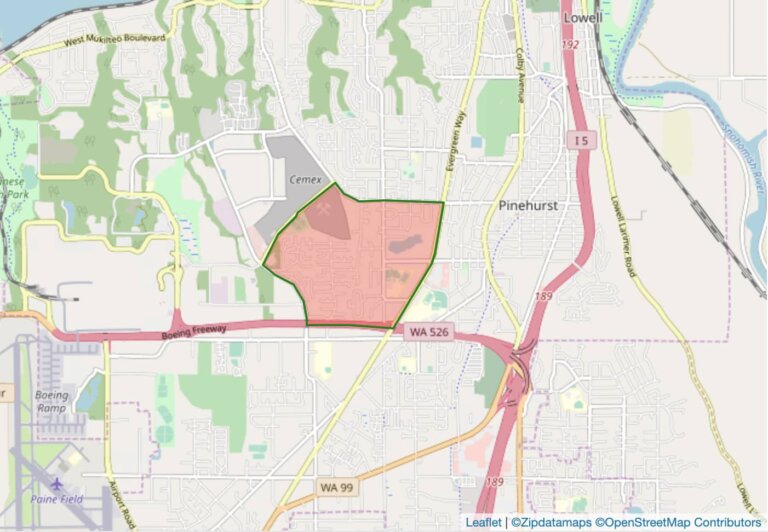 Everett Zip Code Map