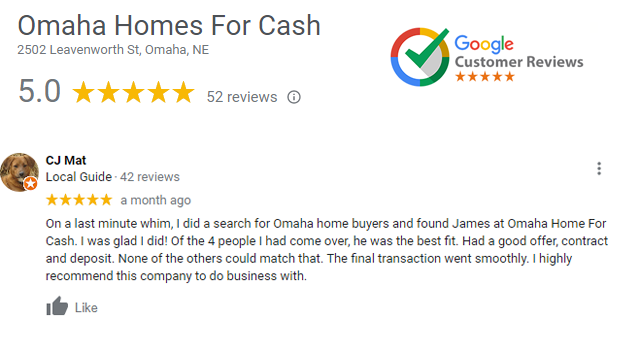 omaha cash home buyer reviews