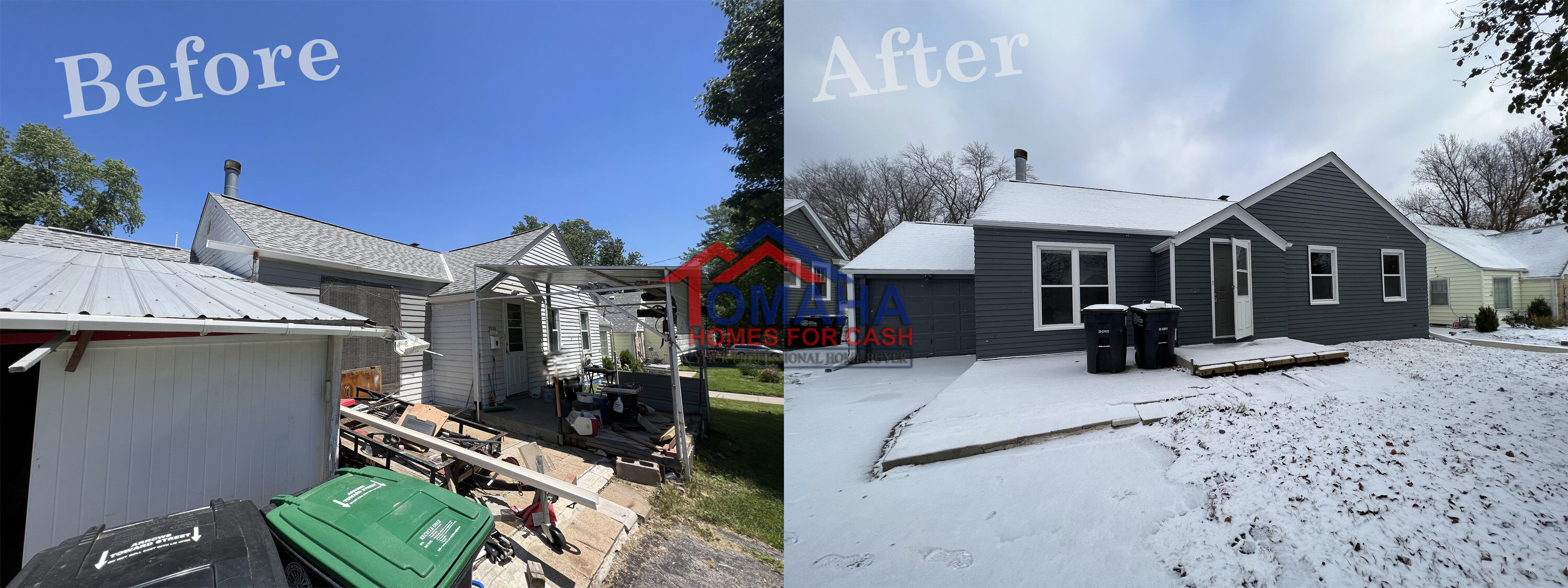 we buy houses omaha before and after