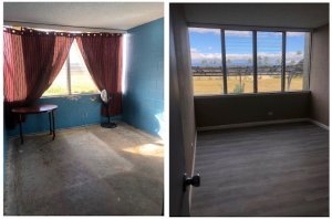 We will buy you home or condo on Maui fast. These are before & after shots of a condo we bought recently in bad shape. We made it beautiful and found a veteran single father living in a studio at the homeless shelter and moved him in!