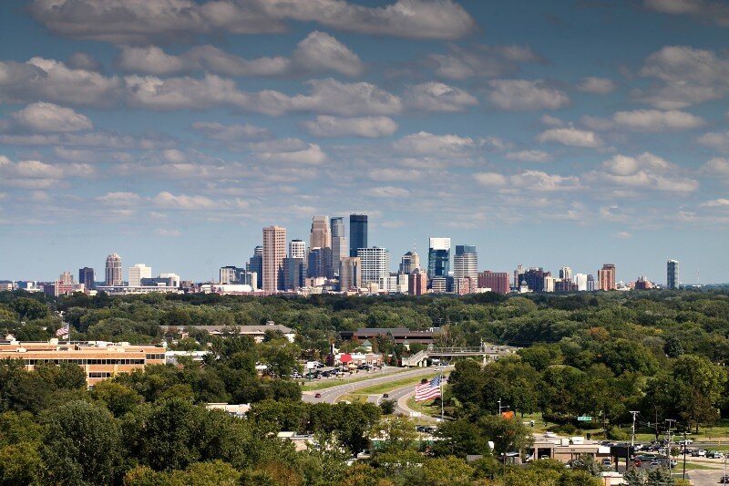 The city of Plymouth, Minnesota, in the summer.