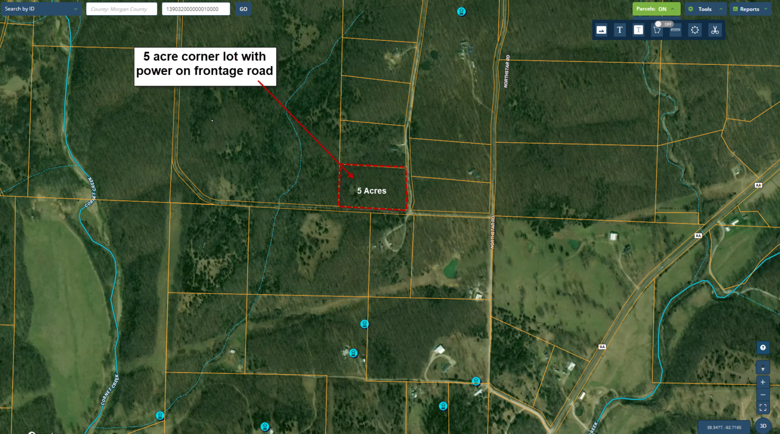 5.0 acres in County, MO Western Land Company