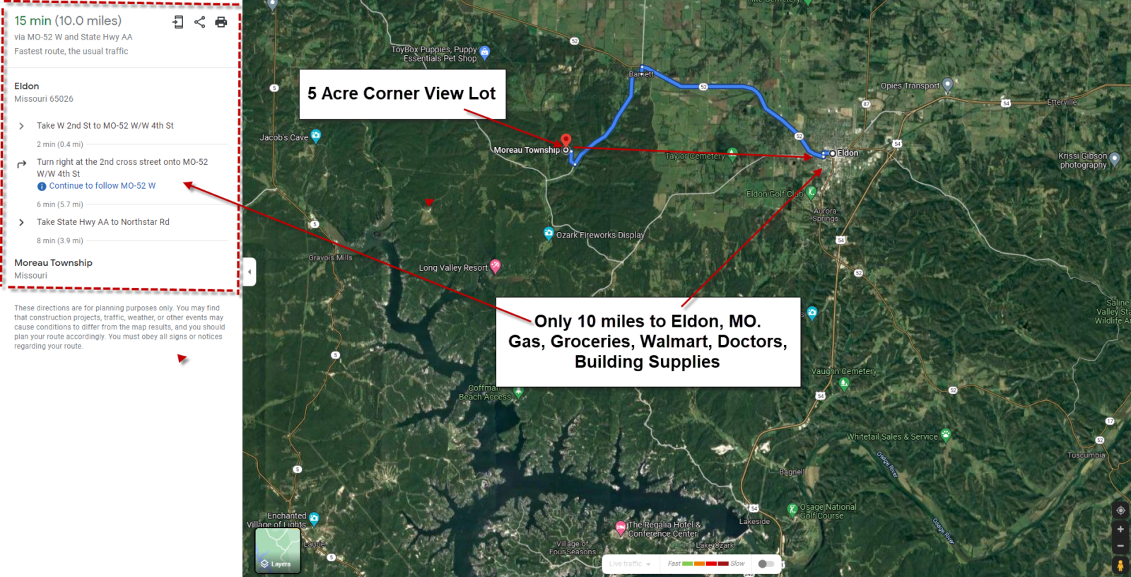 5.0 acres in County, MO Western Land Company