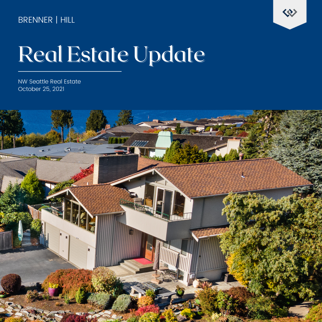NW Seattle Real Estate Market Update October 25th, 2021 Brenner Hill Real Estate