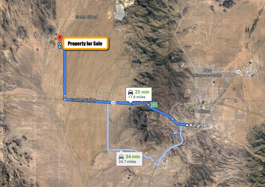 Very Clear 2.5Acre Land in Mohave County, AZ with Mountain Views