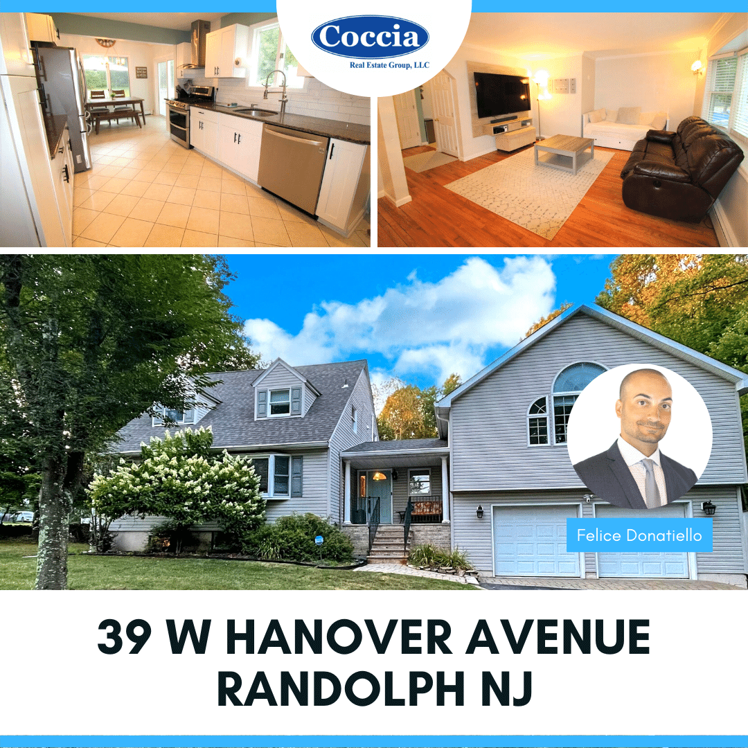 Home For Sale 39 W Hanover Avenue Randolph NJ Morris County