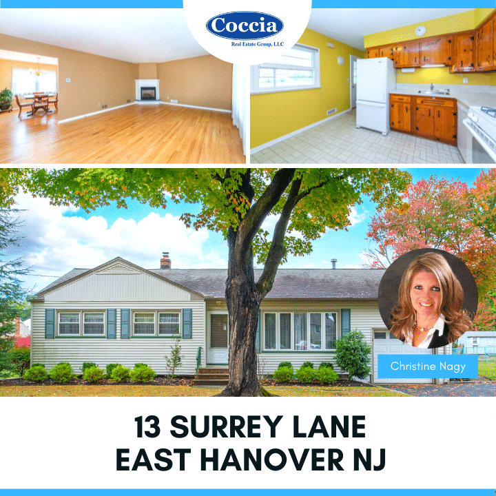 Home For Sale 13 Surrey Lane East Hanover NJ Morris County