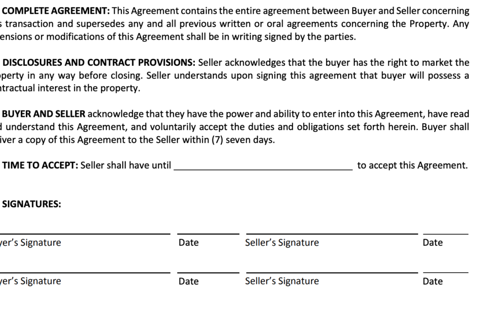 if a buyer defaults on a contract to purchase real property