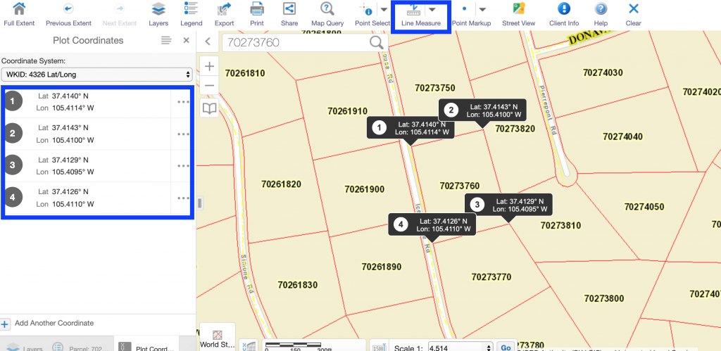 Costilla County GIS Online Database Example