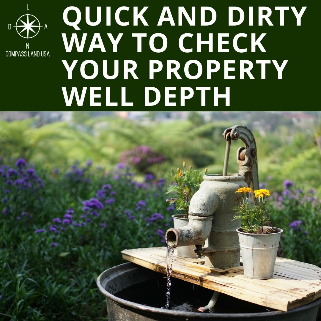 Quick and Dirty Way to Check Your Property Well Depth