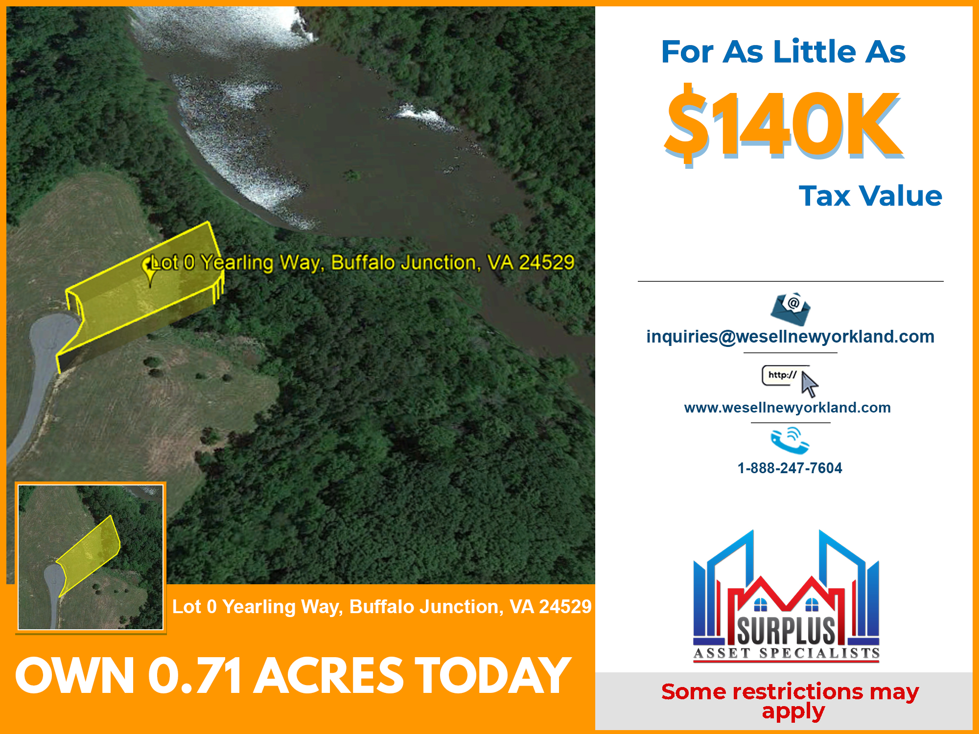 Lot 10 Yearling Way Buffalo Junction,VA Land For Sale