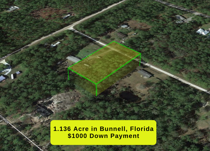 1.14 acres Flagler County, FL Mobile Homes OK The Lot Source