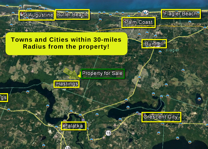1.14 Acres in St Johns County, FL Bring your mobile home! The Lot