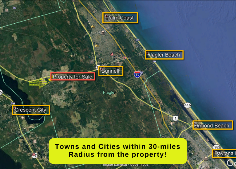 1.25 Acres in Flagler County No restrictions! The Lot Source