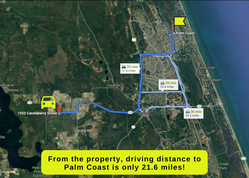 1.25 Acres in Flagler County No restrictions! The Lot Source
