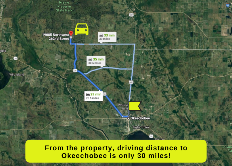 1.5 acres in Okeechobee (Viking Estates) Build your mini farm! The