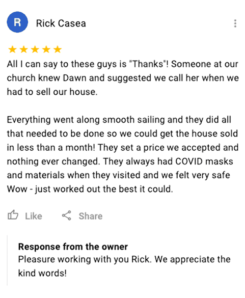 Read What Rick Said when we bought his Lowell House For Cash