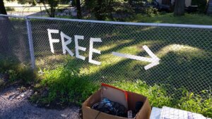 Donate to free stuff