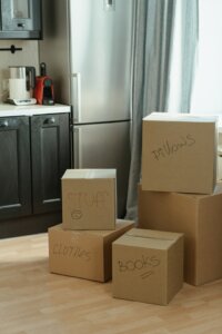 Label moving boxes that you need to open first