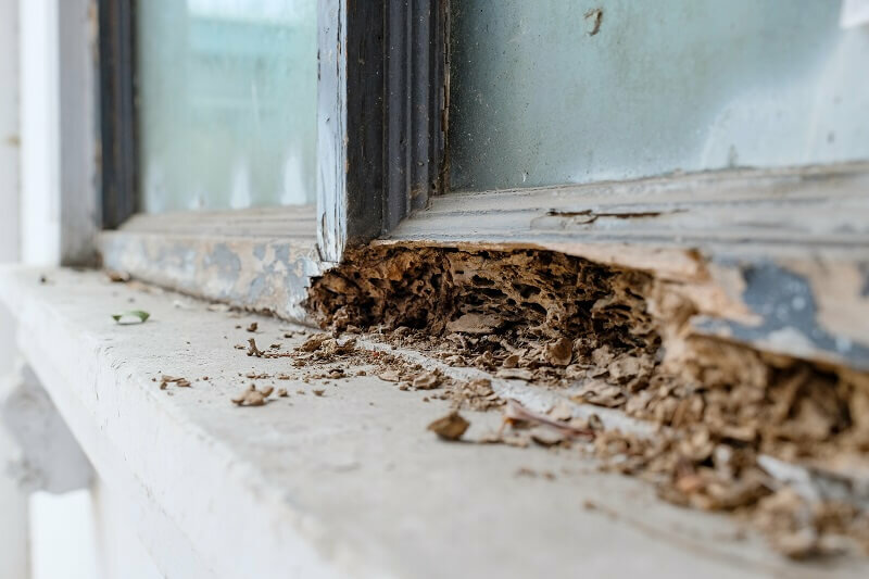 Should i buy a store house with termite evidence