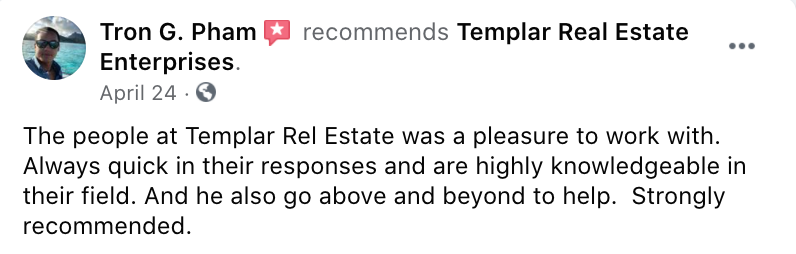 Reviews from Templar Real Estate Enterprises